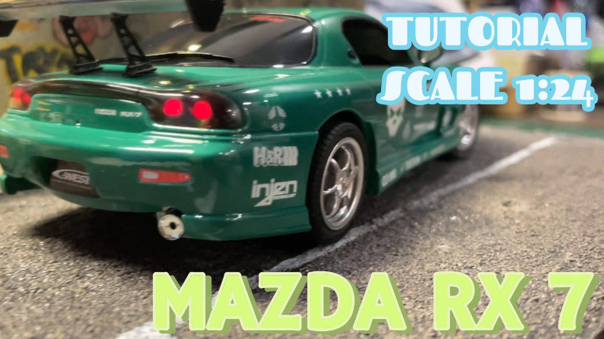 Сборка модели  MAZDA RX7 в масштабе 1:24