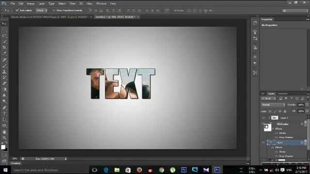 How to Put a Image In to Text _ Photoshop Text Tutorial