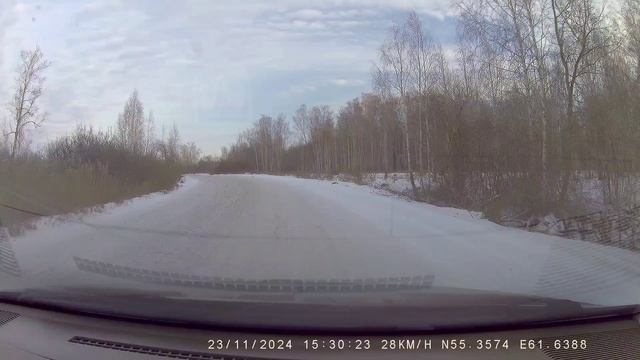 дорога от посёлка Чистый и до Лазурного