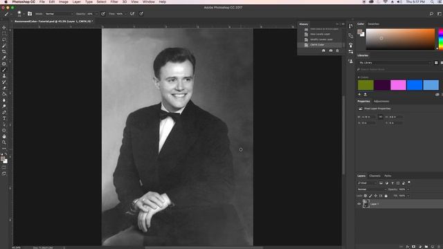 How to Repair and Colorize Old Photos (Adobe Photoshop CC Tutorial)