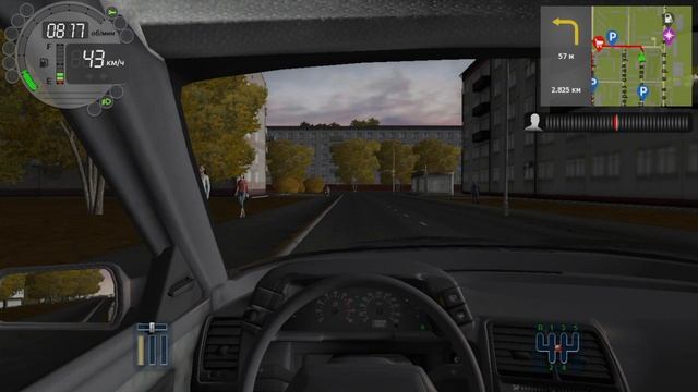 167) City Car Driving  3.098 км Угловой переулок - Рябиновая 2.952 км Школьная - Малая