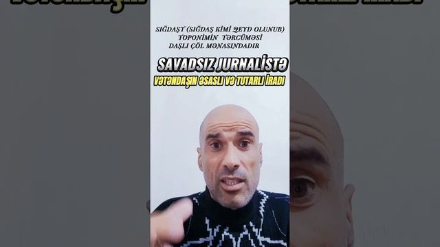 Savadsız jurnalistə əsaslı cavab
