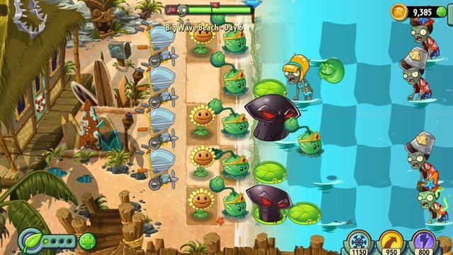 сделал невозможное в PVZ 2 посадил гриб судьбы на воду по случайности