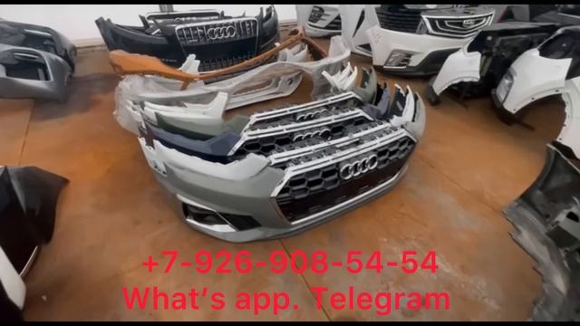 Бампер передний Audi A6 C8 2018 2019 2020 2021 2022 Целый Решетка радиатора молдинг юбка ПТФ