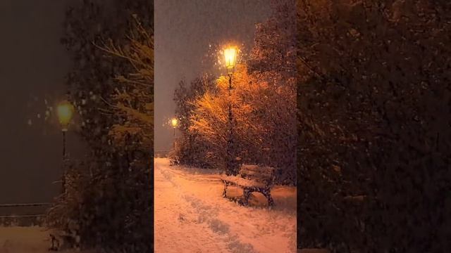 Залипательное видео снега