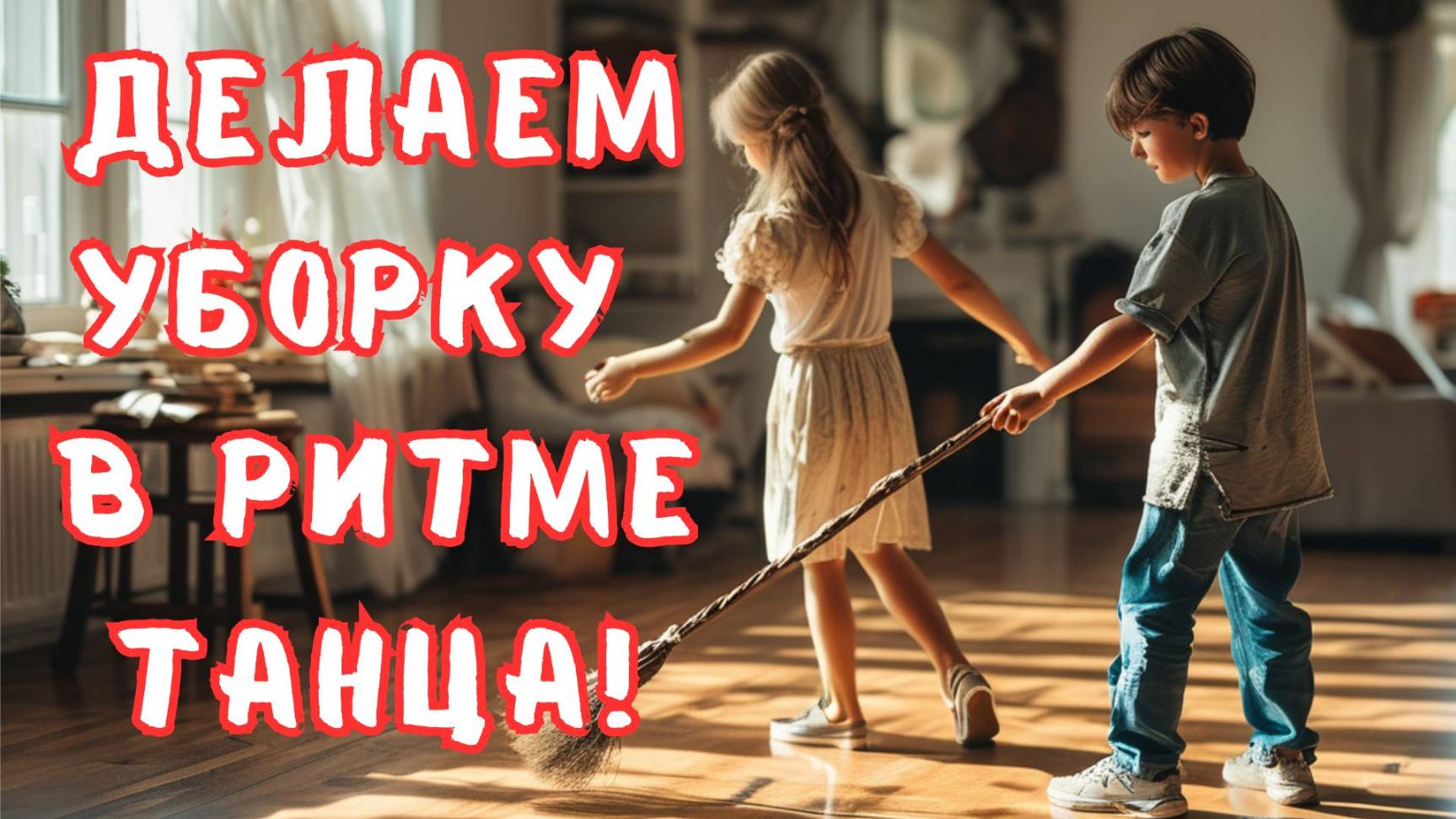 "Делаем уборку в ритме танца!" Песня для детей