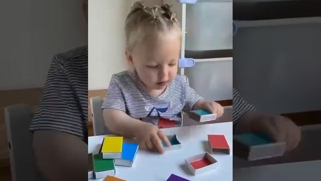 Простая развивающая игра своими руками. подпишись !