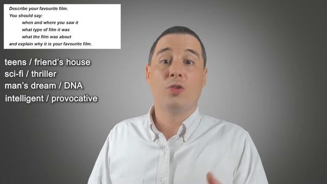 IELTS Speaking Part 2 - Planning (Describe your favourite film)