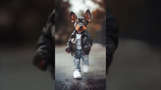 Стильный пёсик