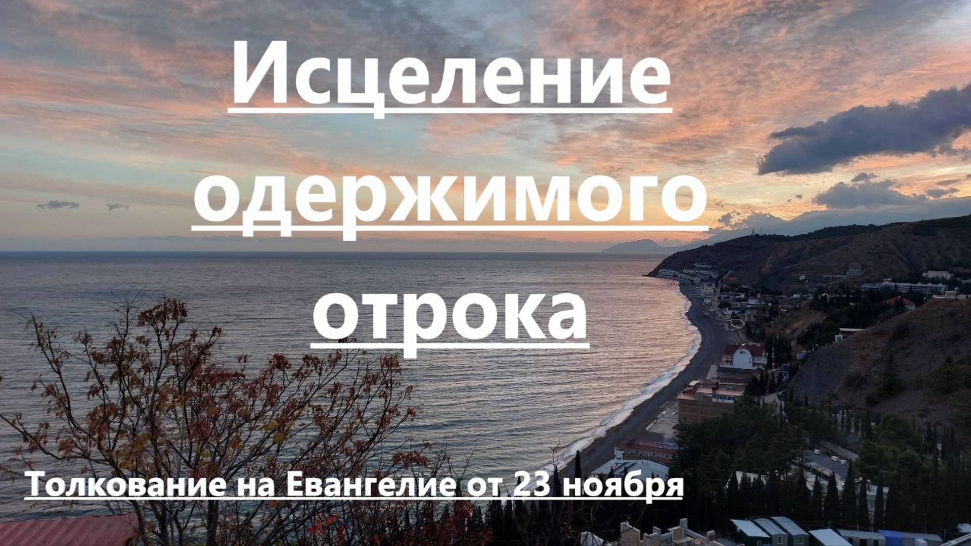 Исцеление одержимого отрока. Толкование на Евангелие от 23 ноября. Священник Димитрий Компанец,