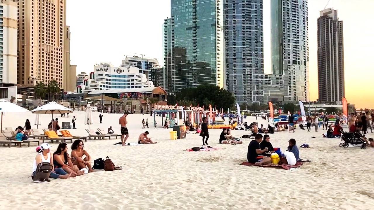 Классный Пляж JBR и Дубай в своей красе