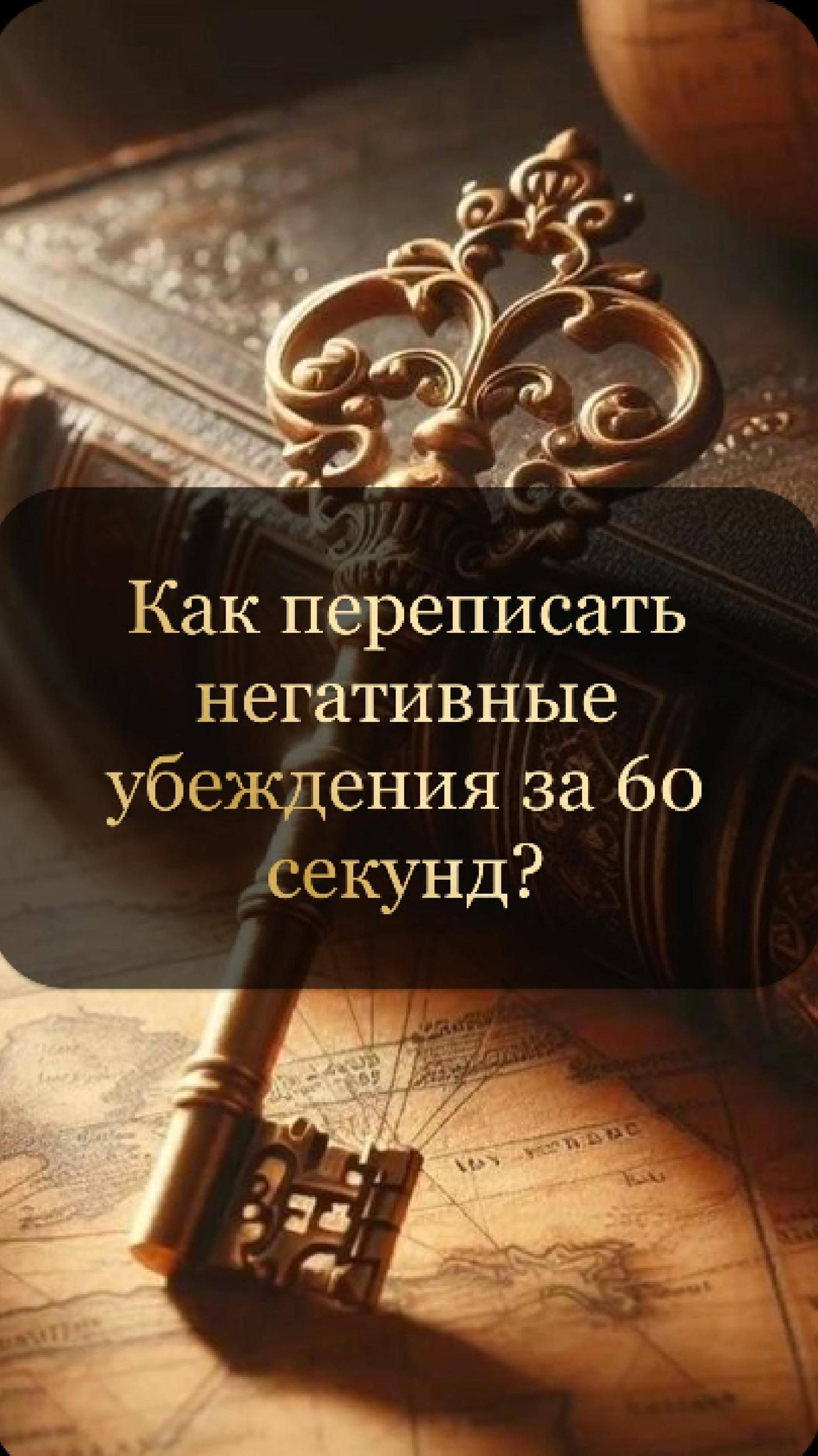 Как переписать негативные убеждения за 60 секунд?