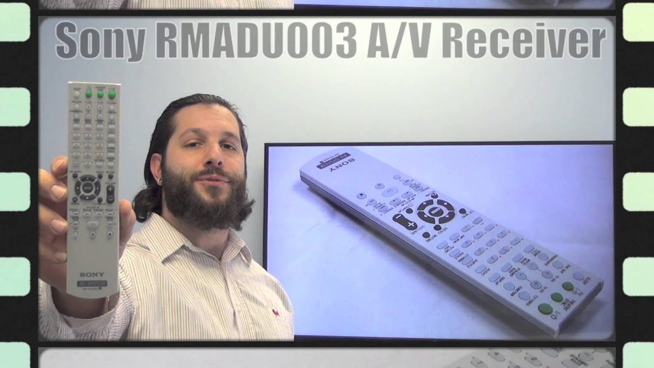 SONY RMADU003 Audio/Video Receiver Remote Control - www.ReplacementRemotes.com