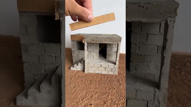 заливка крыльца, мини игрушечный дом своими руками