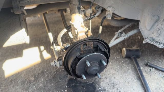 Хендай акцент стук в заднем колесе делаем ревизию подв