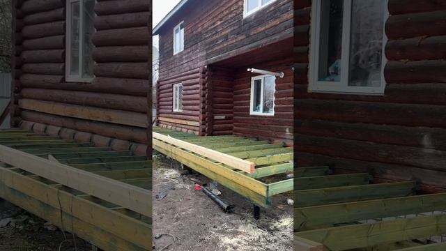 пристройка к дому из каркаса
