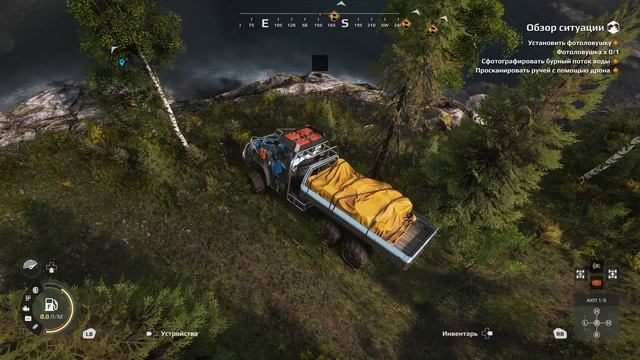 Прохождение. Expeditions a mudrunner game. "Обзор ситуации" Карпаты. Горные лабиринты.