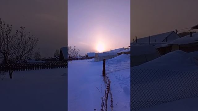 Зима в деревне