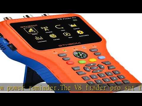 GT MEDIA V8 Finder Pro Satellite Finder Meter SAT Finder TV DVB-S2X/S2/S/T2/T/C Signal Receiver H.2