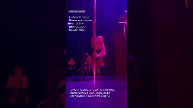 Exotic pole dance Каменская Наталья. Eden dance studio 241124 (2)