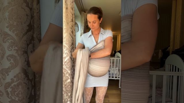 Намотка слинга для поддержки живота 🤰