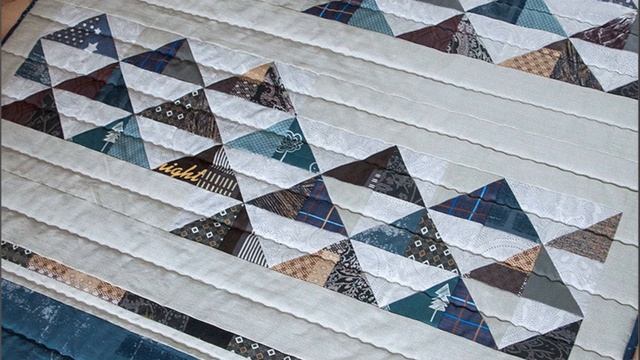 Горные вершины в лоскутных шедеврах Натальи Белозеровой