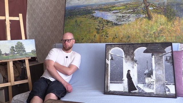 В мастерской художника Александра Егорова