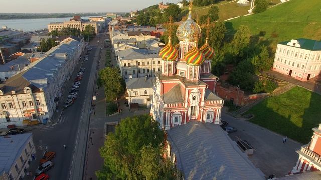 Церковь в Н Новгороде. Вид сверху.