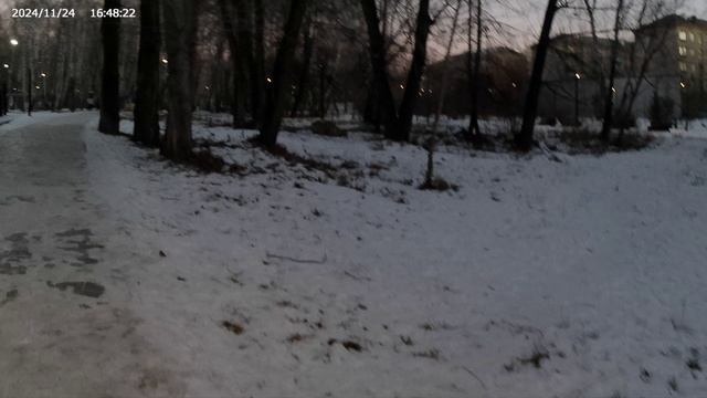 вечерняя прогулка по парку Тищенко