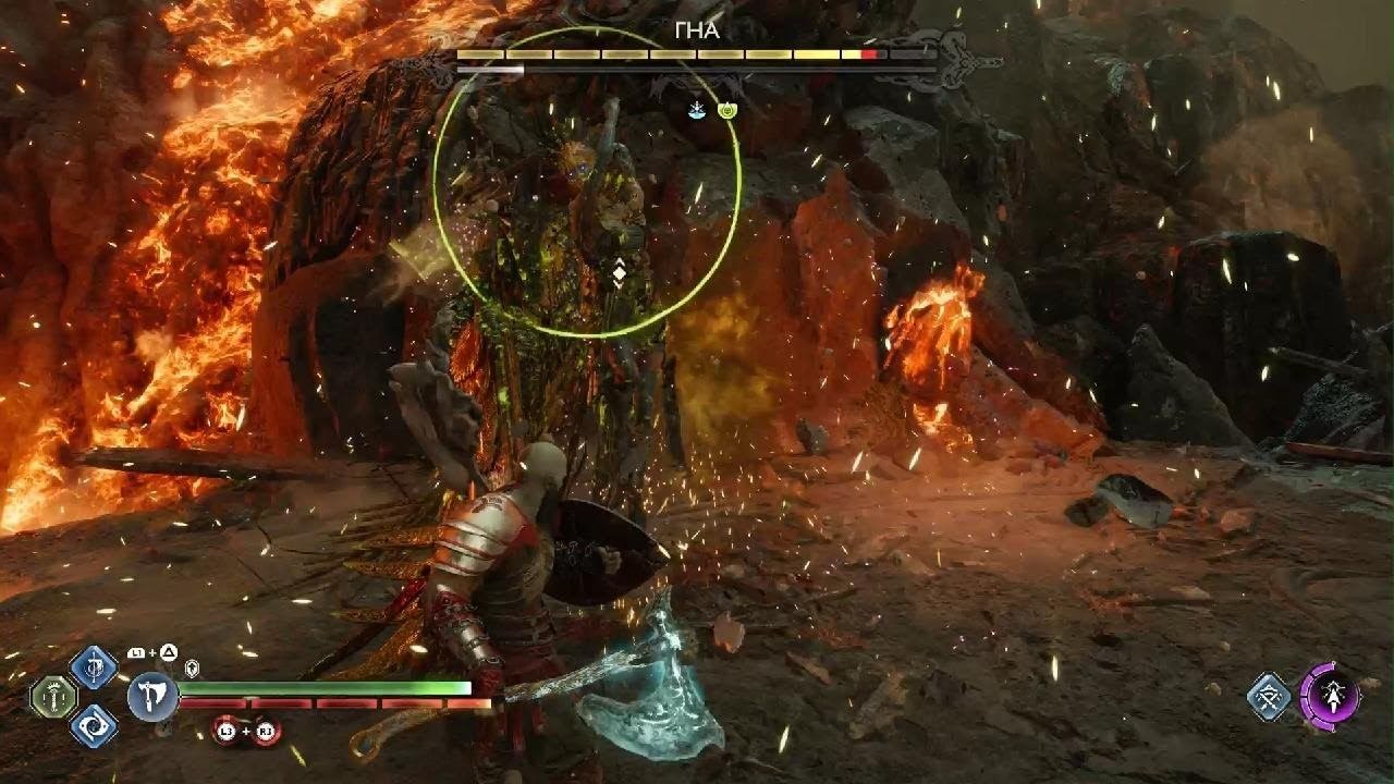Гна - God of War Рагнарёк Boss Fight - Сложность Испытание