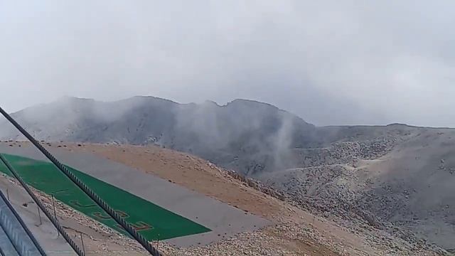 Вид с горы Тахталы в тумане, Турция [View from Tahtali Mountain in fog, Turkey]