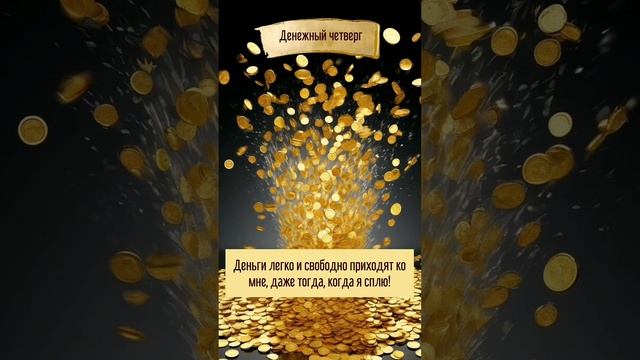 Аффирмация в денежный четверг