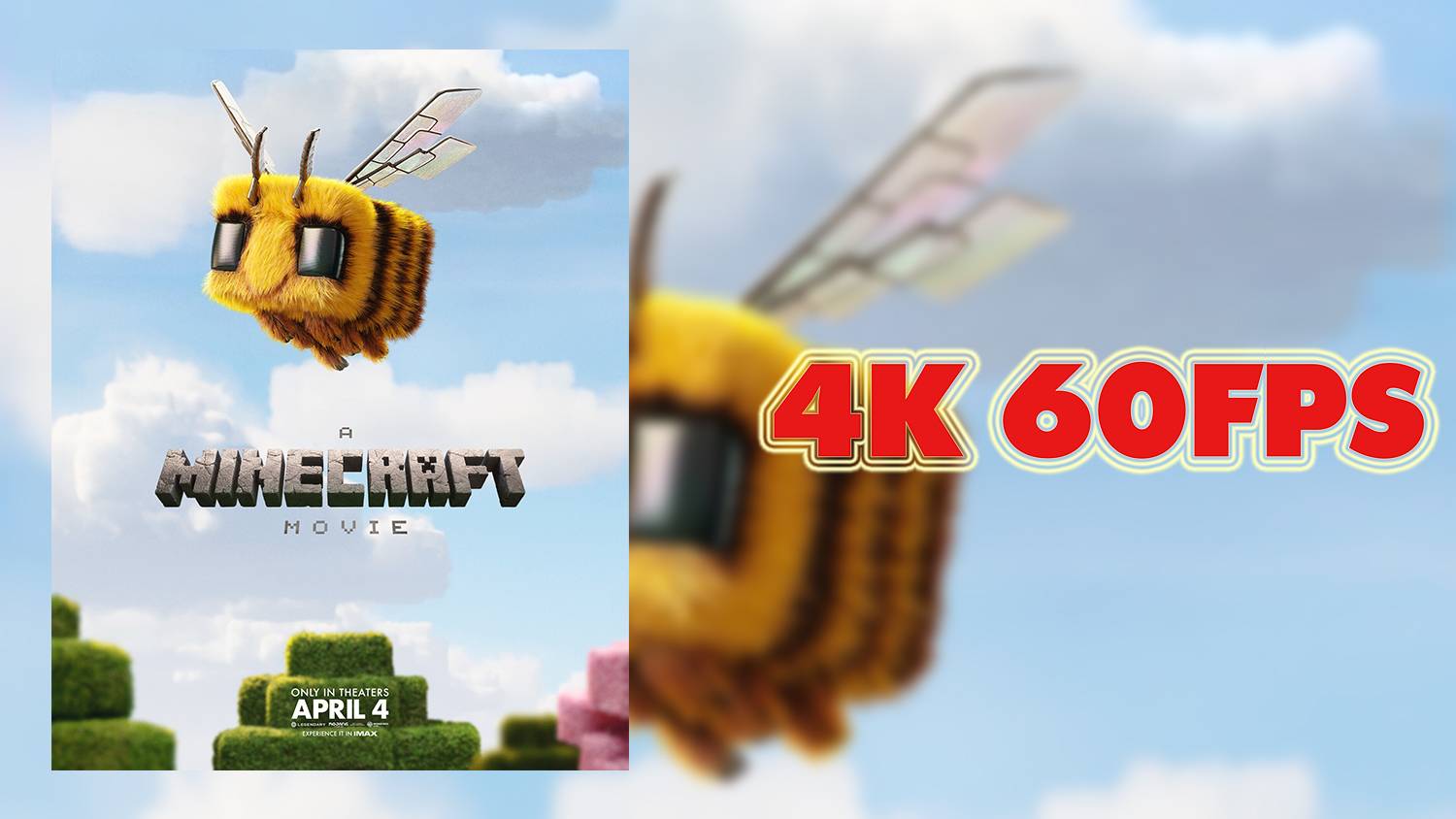 Minecraft в кино (2025) — Русский трейлер 4K 60 FPS | AI upscale