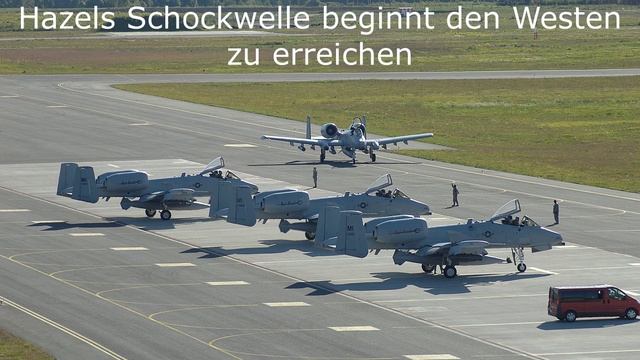 Hazels Schockwelle beginnt den Westen zu erreichen