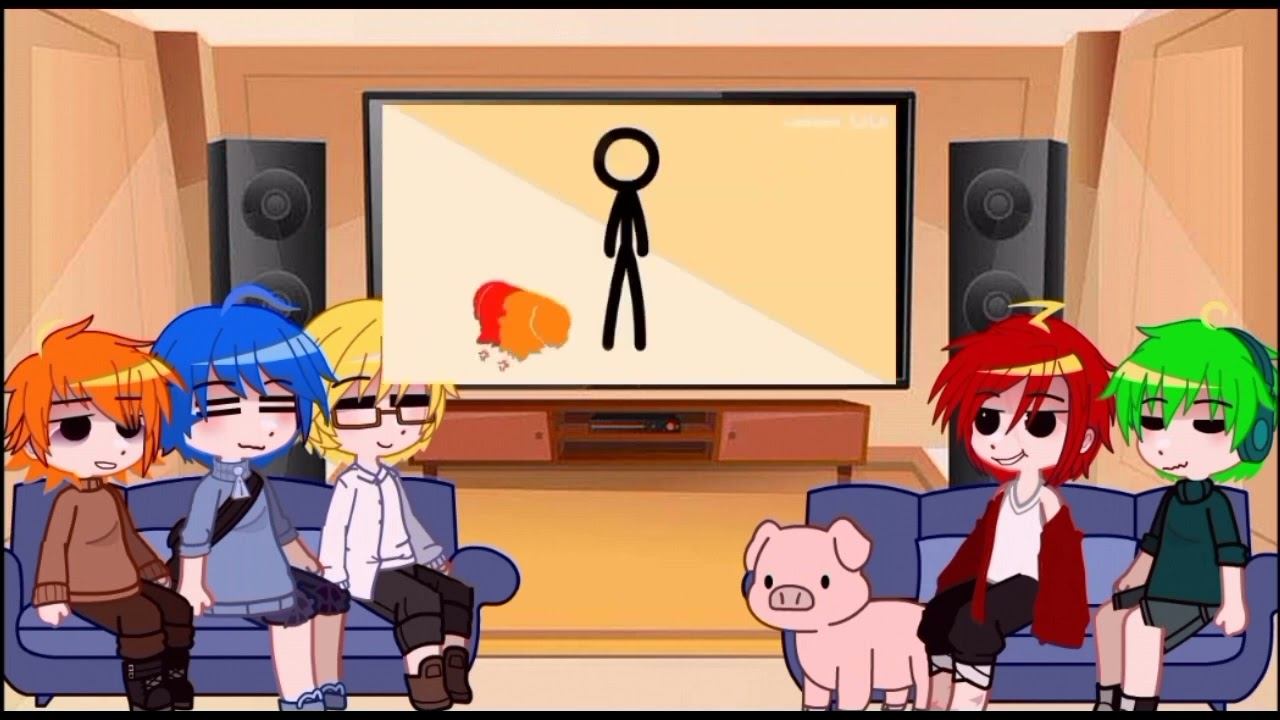 //реакция стикменов на видео//stickman Reaction To Video//@alanbecker