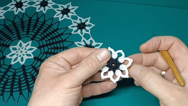 Овальная Салфетка крючком. Первая часть