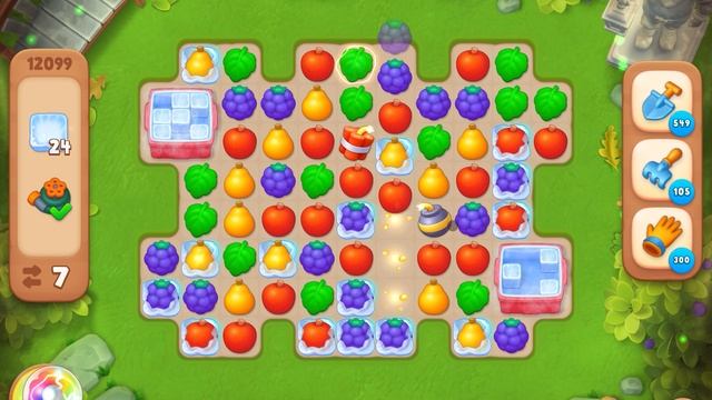 GardenScapes уровень 12099 без бустеров
