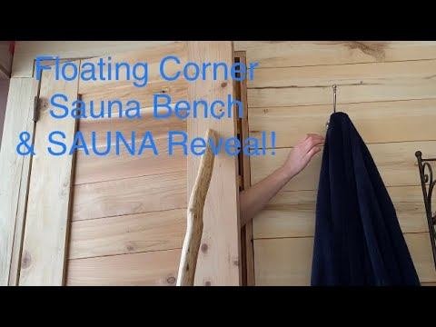 BUILD Floating CORNER BENCH, & CUTE, RUSTIC SAUNA In The WOODS-Popple People-Episode 23