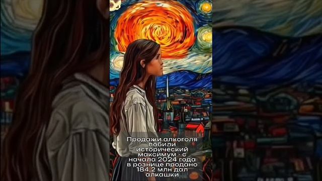 Продажи алкоголя побили исторический максимум - с начала 2024 года в рознице продано 184,2 млн дал а