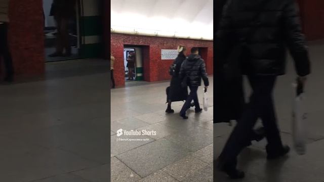 Санкт-Петербург. 24.11.2024. Посадочная платформа станции метро «Маяковская»