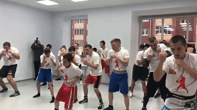 Показательные выступления на открытии Боксерского клуба SPARTA в "Уют-Сити"