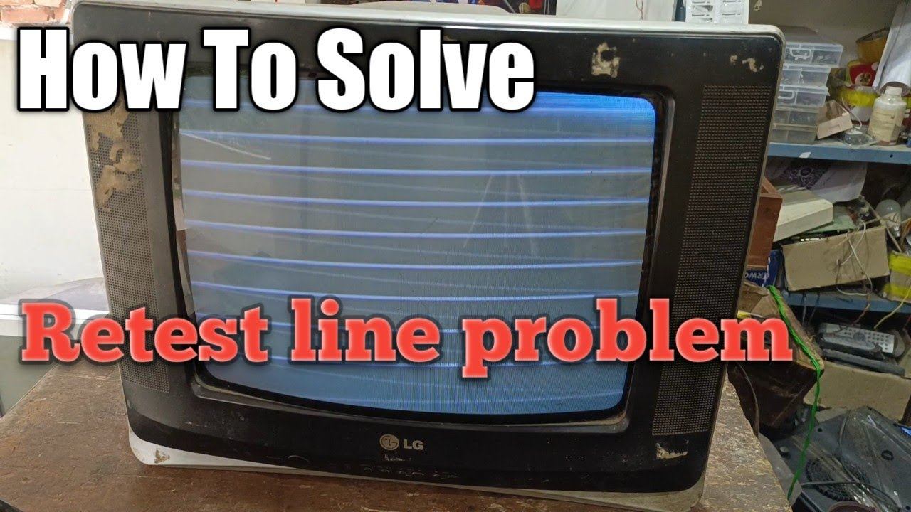 LG CRT TV Retest Line Problem, टीवी में पतली पतली लाइन आ रहा है कैसे करें सही इस कमी को