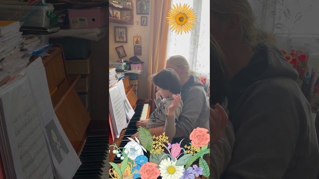 Лиза слушает музыку