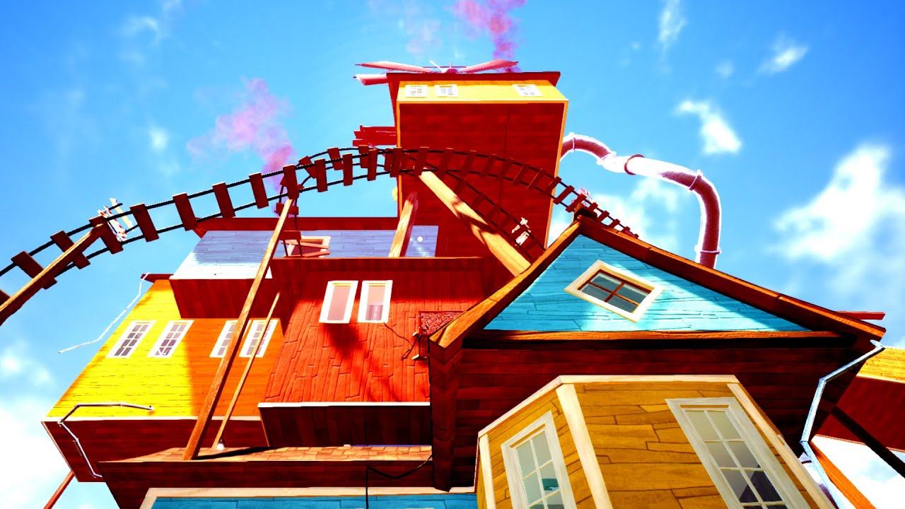 Jumping to the ROOF with ZERO GRAVITY in Hello Neighbor!