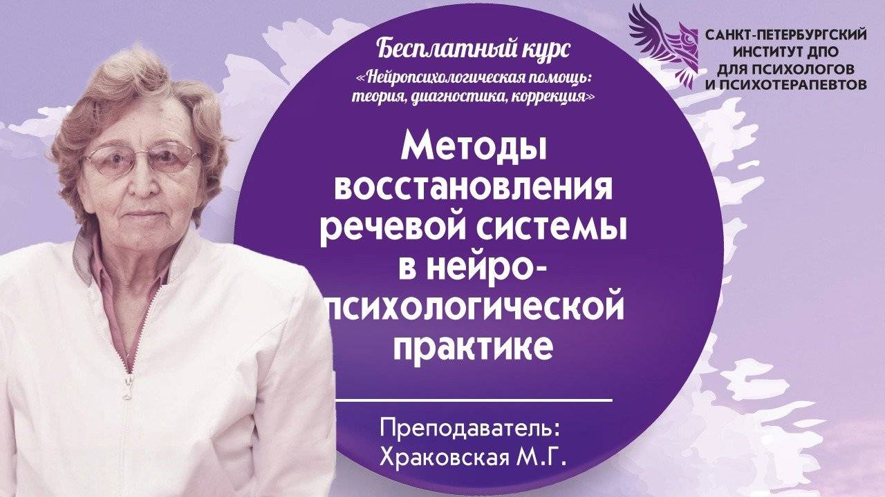 24. Методы восстановления речевой системы в нейропсихологической практике 25.11.2024