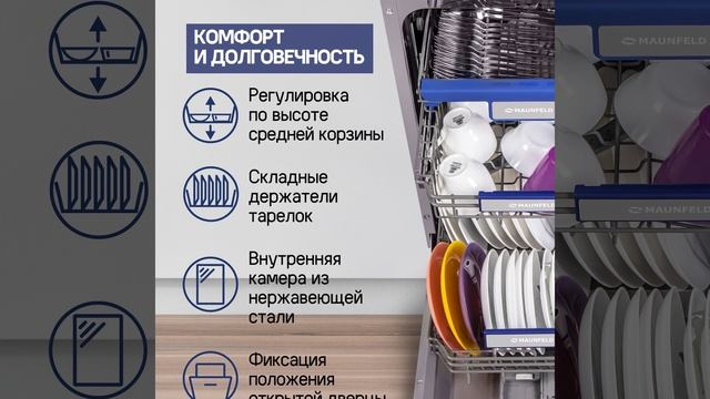 Посудомоечная машина MAUNFELD MLP-08PRO - краткий обзор