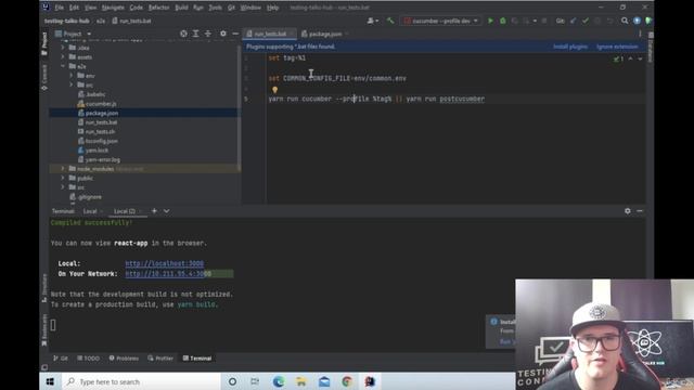 25 - Windows users REQUIRED Adding your runtestsbat to run your automation