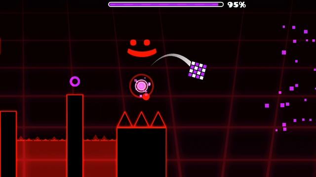 кас, секретка на тайном уровне The Challenge в Geometry Dash 2.2