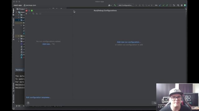 11 - Running your automation test in IntelliJ using an NPM configuration