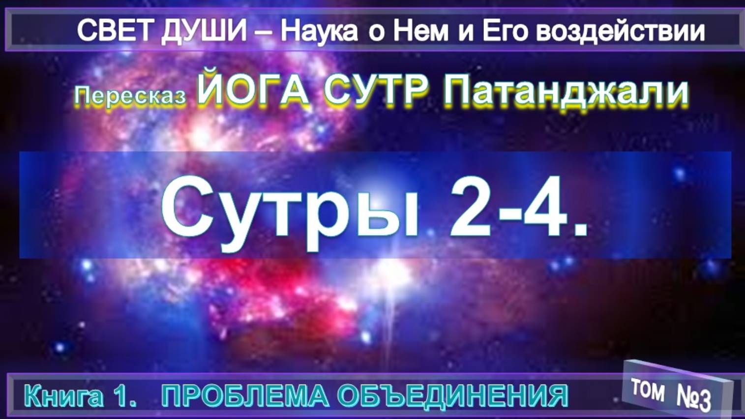 (2) Комментарии Йога Сутр (2-4) Патанджали - Труд Тибенца СВЕТ ДУШИ - записанный А.Бэйли (1880-1949)